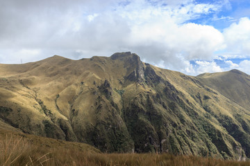 View from ruca pichincha over quito, ecuador