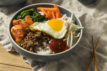 Spicy Homemade Korean Bibimbap Rice