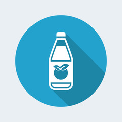 Vector illustration of single isolated fruit juice icon