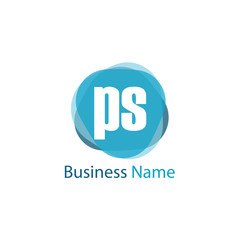 Initial Letter PS Logo Template Design