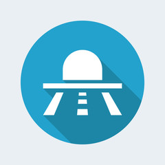 Vector illustration of road gallery icon