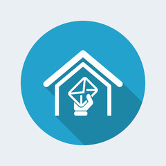 Obraz premium Vector illustration of single isolated mail icon