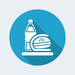 Vector illustration of single isolated fast food icon