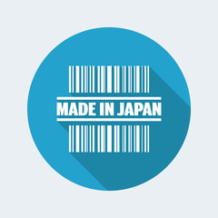 Vector illustration of single isolated made in Japan icon