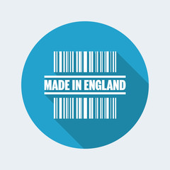 Vector illustration of single isolated made in England icon