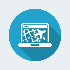 Travel web agency icon