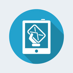 Tablet message icon