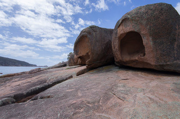 Jolis rocher à Freycinet National Park en Tasmanie, Australie