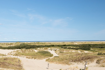 weiter blick auf die natur und landschaft auf der norsee insel borkum fotografiert während einer besichtigungstour auf der norsee insel borkum mit weit winkel objektiv