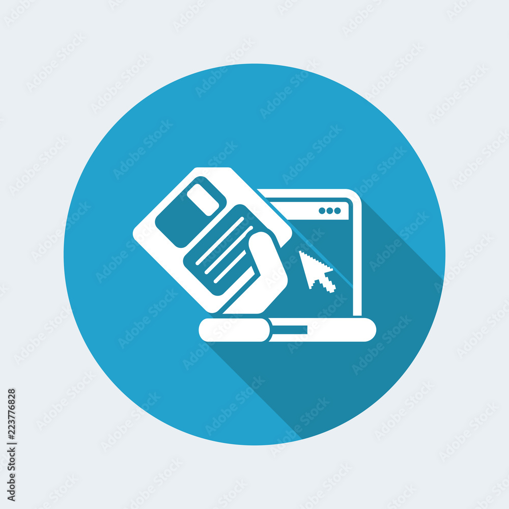 Poster saving data icon