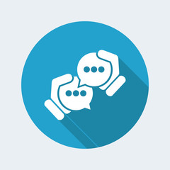 Fototapeta premium Chat icon