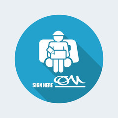 Delivery document sign