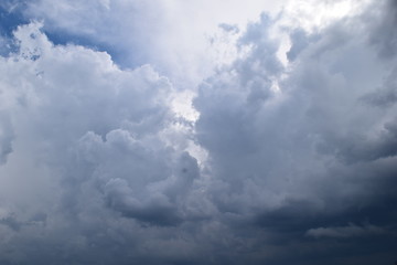 blue sky with white clouds