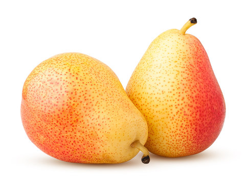 pear, isolated on white background, clipping path, full depth of field