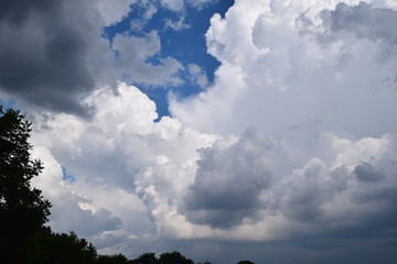 blue sky with clouds