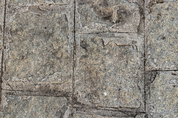 Piso de calçada de cimento em detalhe