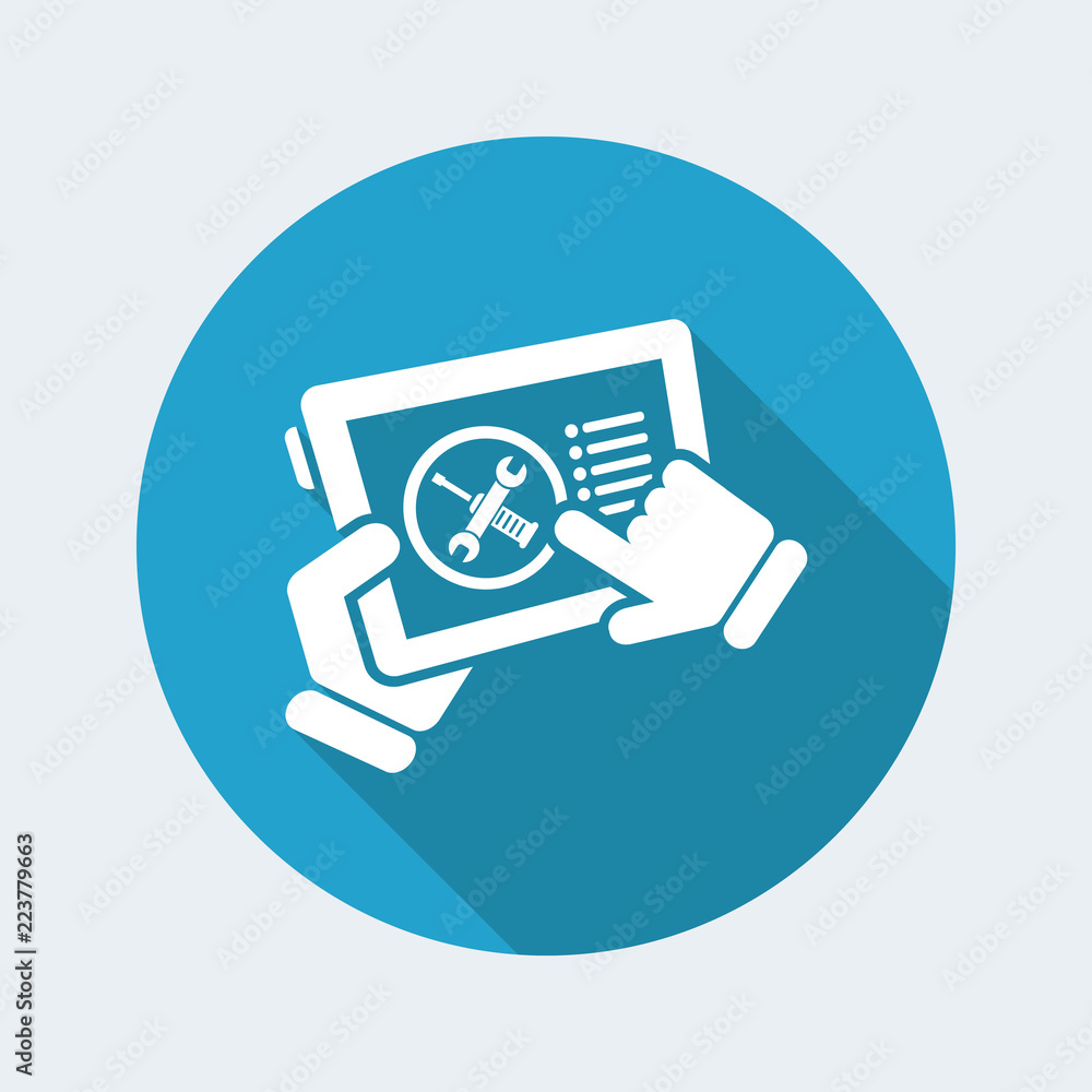 Poster touchscreen device setting