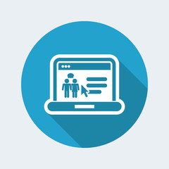 Chat social web icon