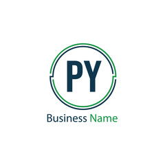 Initial Letter PY Logo Template Design
