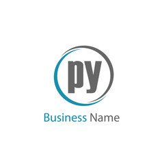 Initial Letter PY Logo Template Design