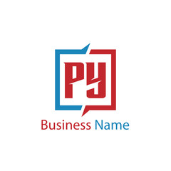 Initial Letter PY Logo Template Design