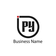 Initial Letter PY Logo Template Design