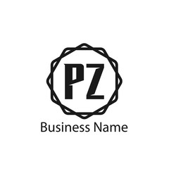 Initial Letter PZ Logo Template Design