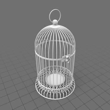Cage candle holder