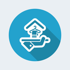 Hotel icon. Room service.