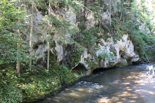 Canyon Prielom Hornadu in Slovenský raj (Slovak Paradise National Park),Slovakia