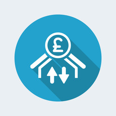 Money transfer icon - Sterling