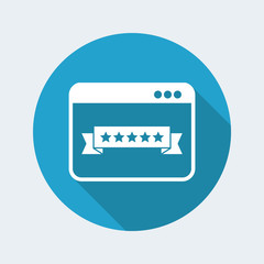 Top rating web - Vector flat minimal icon