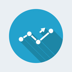Financial increase report icon