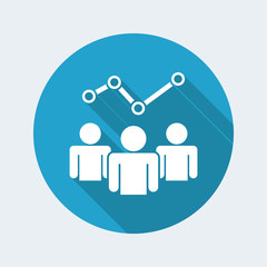 Analytical Services flat icon