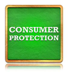 Consumer Protection green chalkboard square button