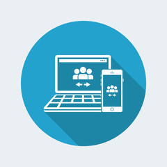 People network exchange icon