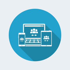 People network exchange icon