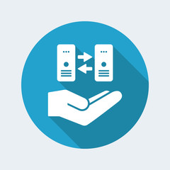Service offer - Computer synchronization - Minimal icon