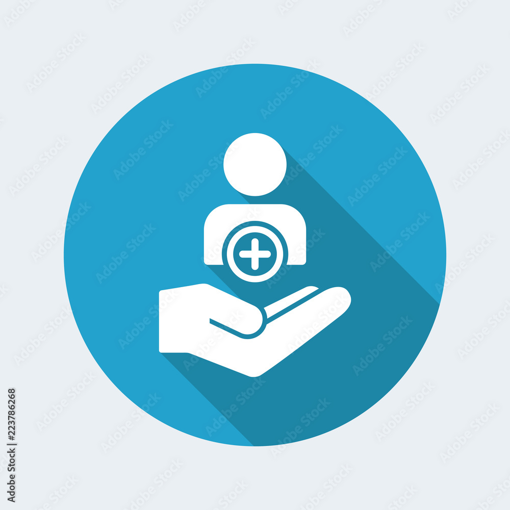 Poster add to contact - minimal modern icon