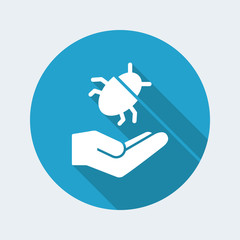 Fototapeta premium Virus - Minimal vector icon
