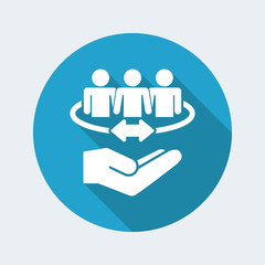 People network - Minimal modern icon