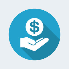 Bank services - Dollar - Minimal modern icon