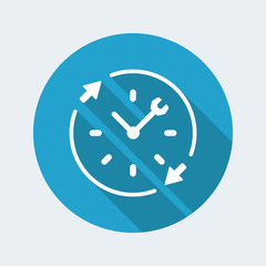 Full time technical assistance services - Vector web icon