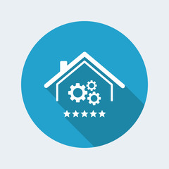 Top rating home system - Vector web icon