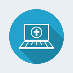 Religious online services - Vector flat icon