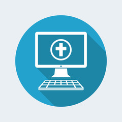 Religious online services - Vector flat icon