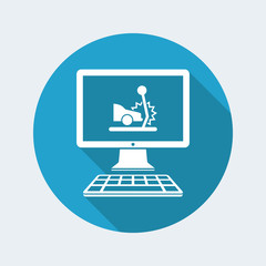 Car crash - Web assistance service - Vector flat icon