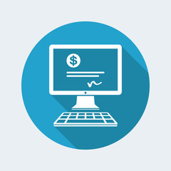 Financial document - USD - Vector flat icon