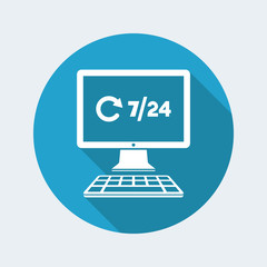 7/24 web updates - Vector flat icon