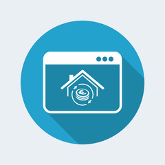 Real estate investment - Vector icon for computer website or application